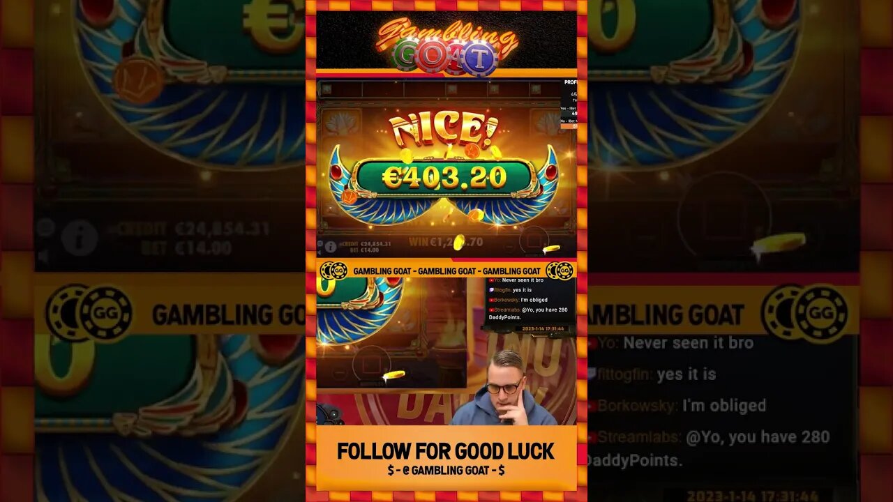 Casinodaddy "That's Gonna Pay Right?" Book of golden sands Big Win #shorts