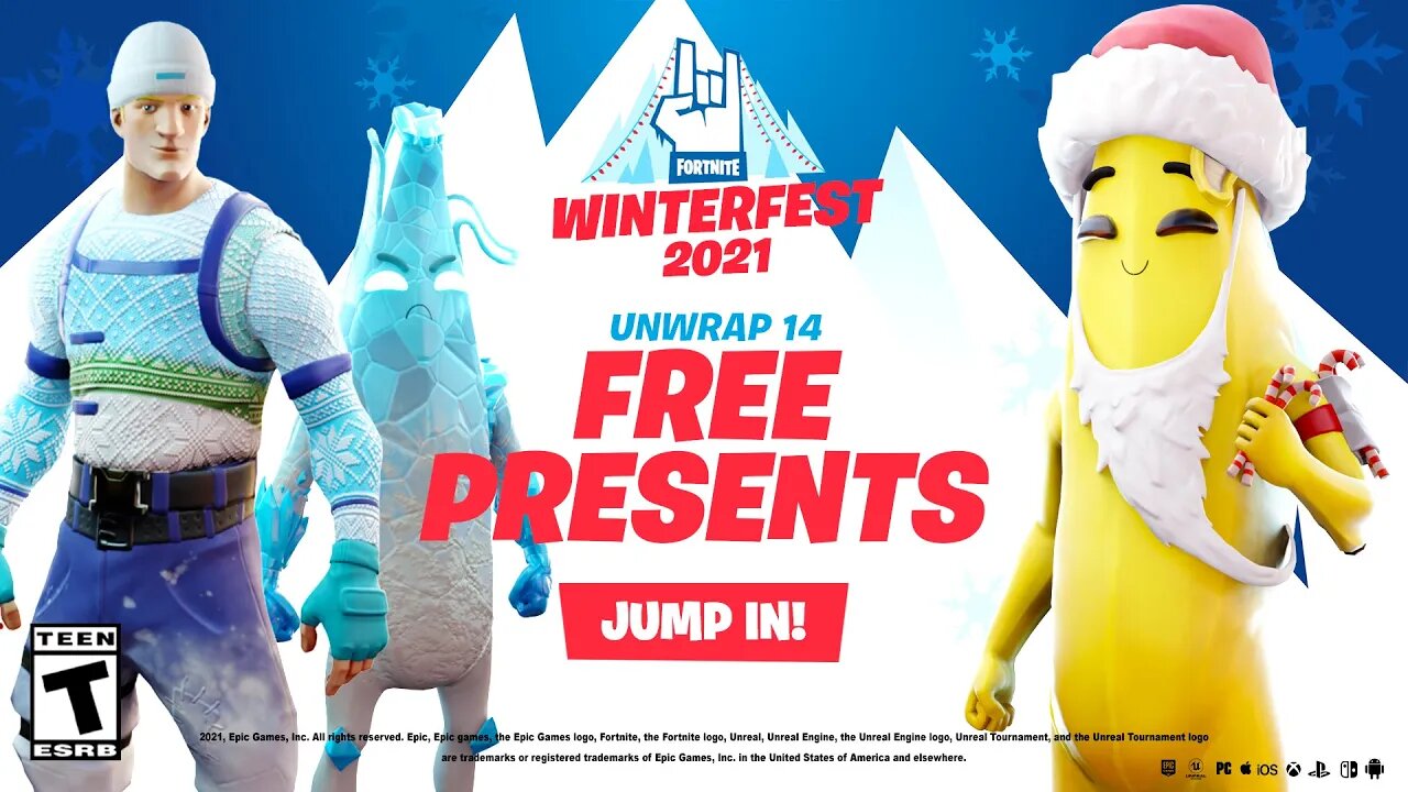 FORTNITE WINTERFEST 2021 EVENT! (ALL PRESENTS)