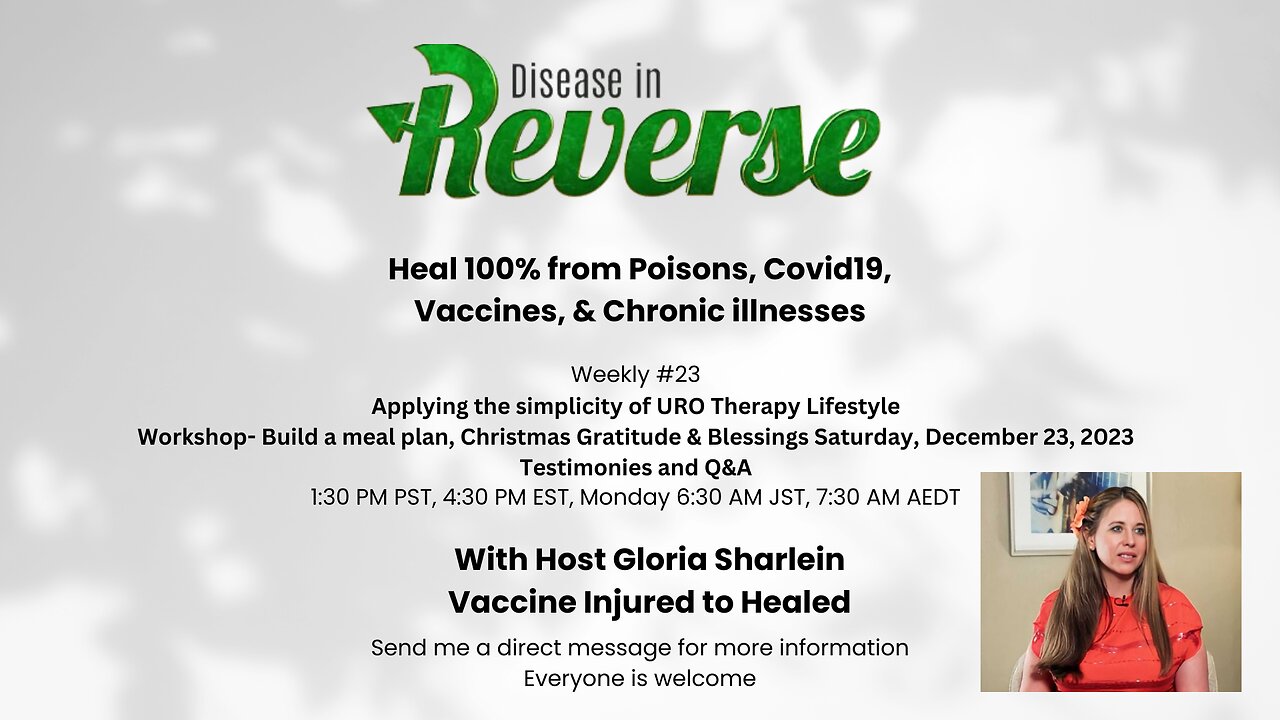 Workshop- Build a meal plan, Christmas Gratitude & Blessings on Disease in Reverse Weekly #23