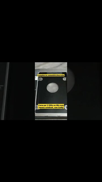 Como por 2 drives de armazenamento num notebook usando um Caddy