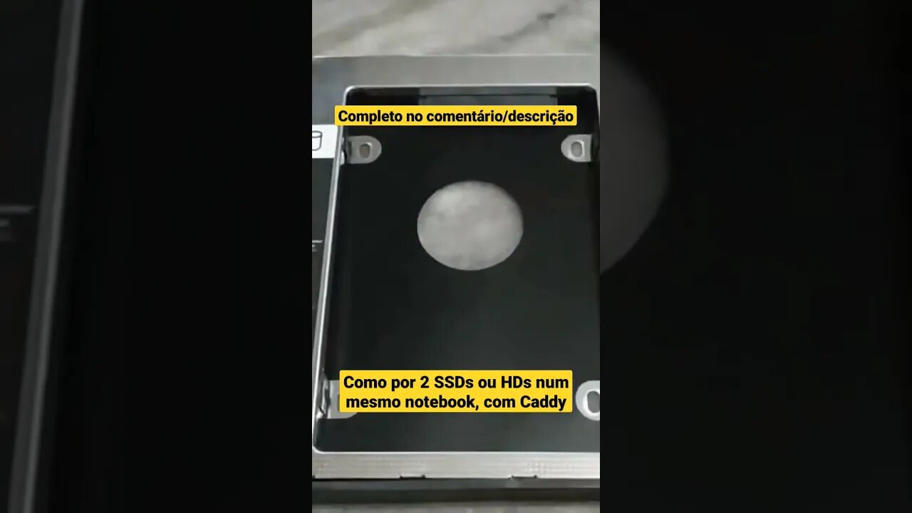 Como por 2 drives de armazenamento num notebook usando um Caddy