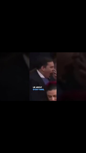 George Santos Picks Nose All Alone, Running from Questions on 1st Day in Congress #shorts