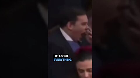 George Santos Picks Nose All Alone, Running from Questions on 1st Day in Congress #shorts