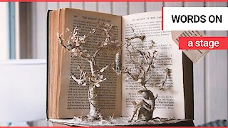 See the incredible skill behind a rare profession - book sculpting