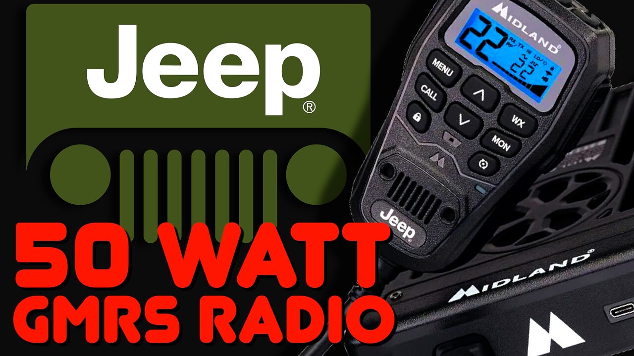 Midland MXT575J and MXT275J Jeep Branded GMRS Radios