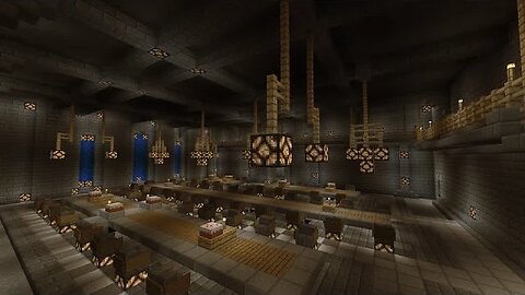 Minecraft: Medieval Dining Hall (castle main keep) [part 90 season 1]