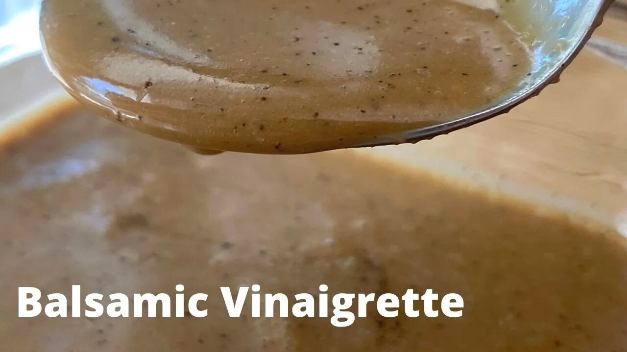 Low Calorie Sweet Balsamic Vinaigrette Salad Dressing