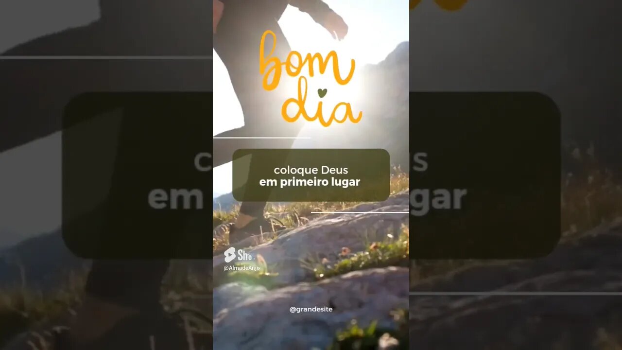 Coloque Deus na frente!