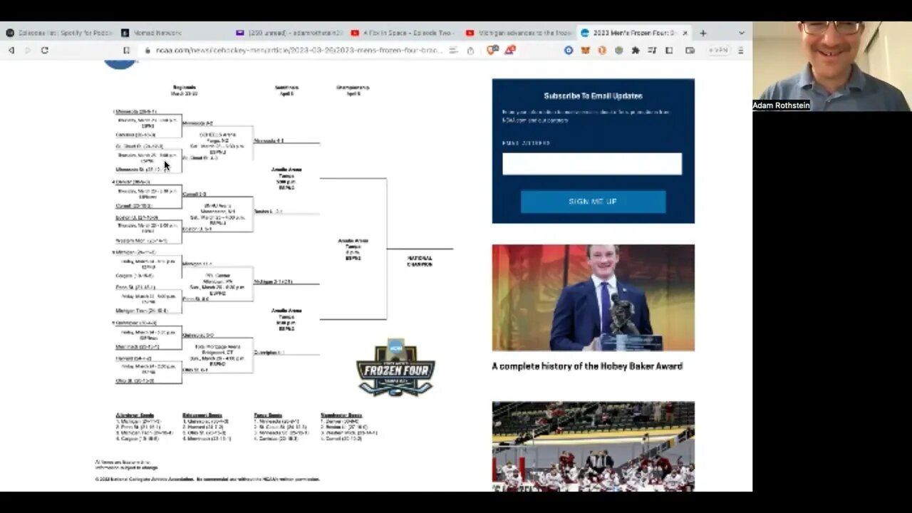 Episode #63: The Final four is set for the Frozen Four