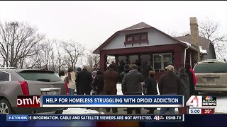 Abandoned house transforms to help homeless battling addiction