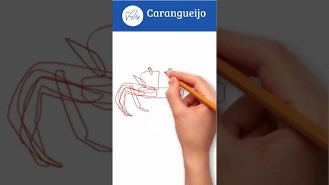 COMO DESENHAR UM CARANGUEIJO. PASSO A PASSO. MUITO FÁCIL