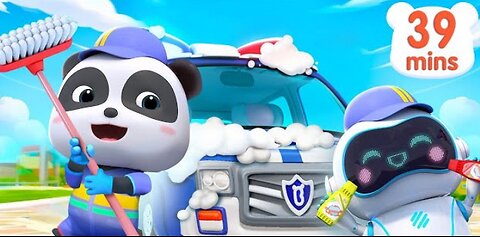 Car Wash Song | Police Car🚓| Monster Truck | Car Cartoon & Songs | BabyBus