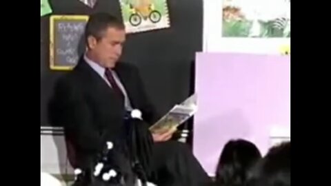 'Bush Reads 'My Pet Goat' Upside-Down On 9/11' - deadkennedys555 - 2009