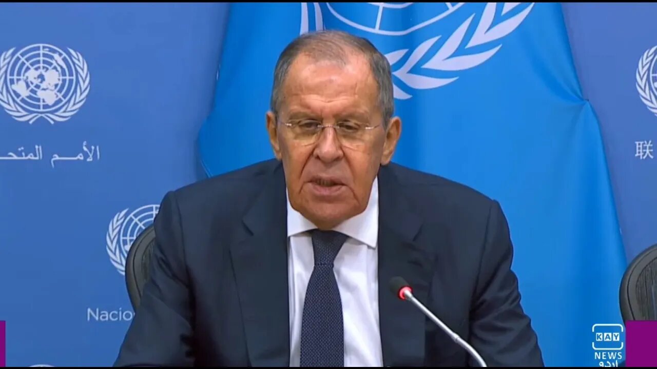 Russian Foreign Minister pressconference in #unga 23-09-2023