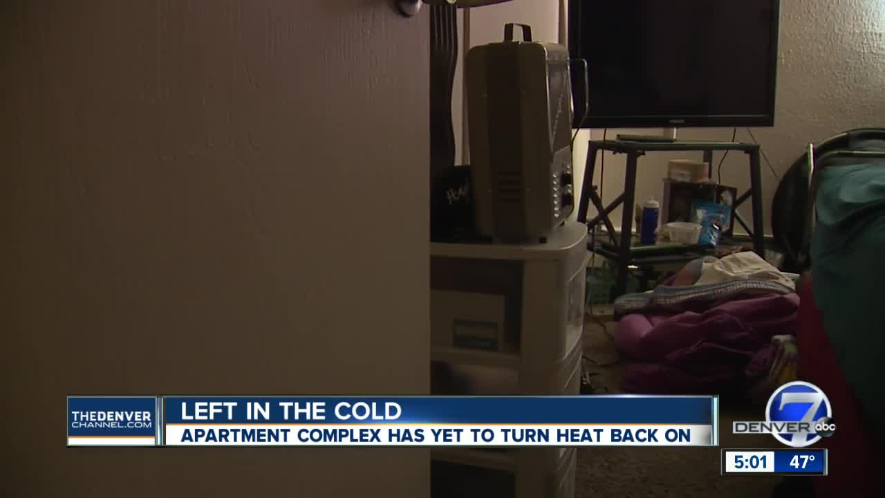 Tenants at Thornton apartment complex face bitter cold temperatures without heat