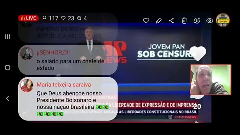 Ao vivo : TSE. censura jovem pan, petistas invadem igrejas . E agora povo brasileiro ?