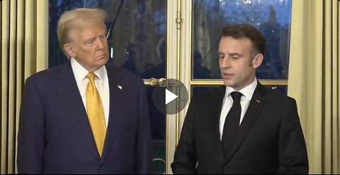 President Macron and President Trump address the media at Élysée Palace: