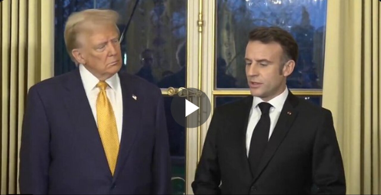 President Macron and President Trump address the media at Élysée Palace: