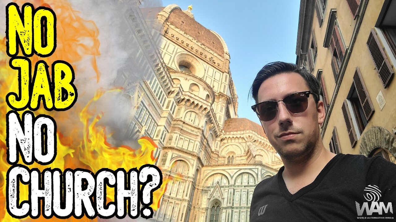 BANNED From Church Without Jab In Florence Italy! - On The GROUND As Tyranny RISES!