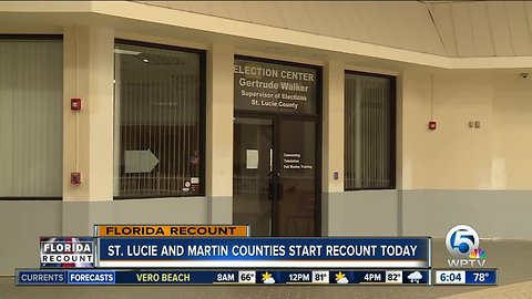 Recount set to begin Monday in St. Lucie, Martin counties