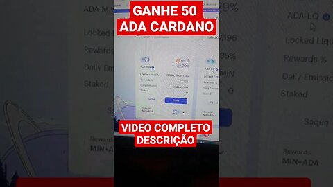 GANHANDO MUITAS ADA CARDANO FÁCIL !!!!!