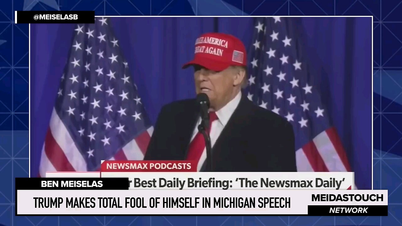 Trump Makes TOTAL FOOL OF HIMSELF in Michigan Speech