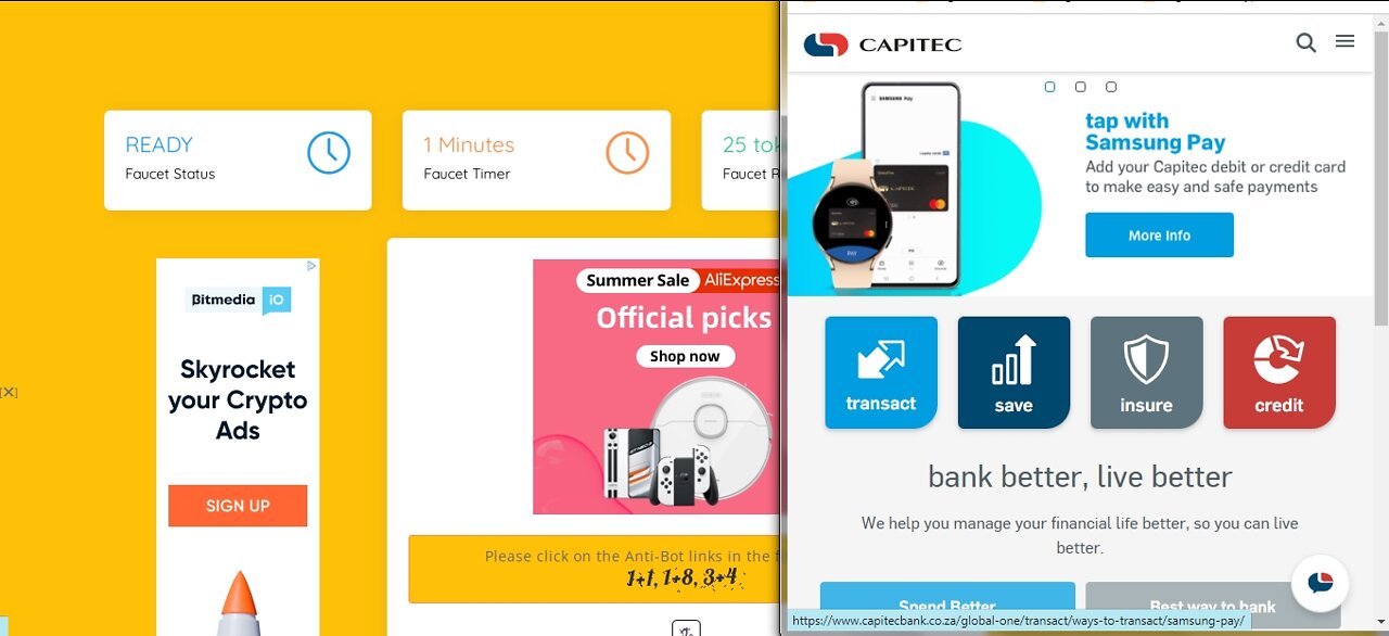 How To Earn Free ZAR TOKENS Cryptocurrency At BTC Bunch Every 1 Min Withdraw Via Capitec SA