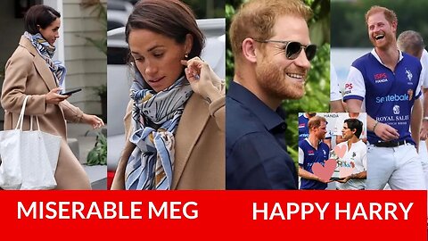 Miserable Merching Meghan and Happy Harry Two Conflicting Stories! Is This the Beginning of The End?
