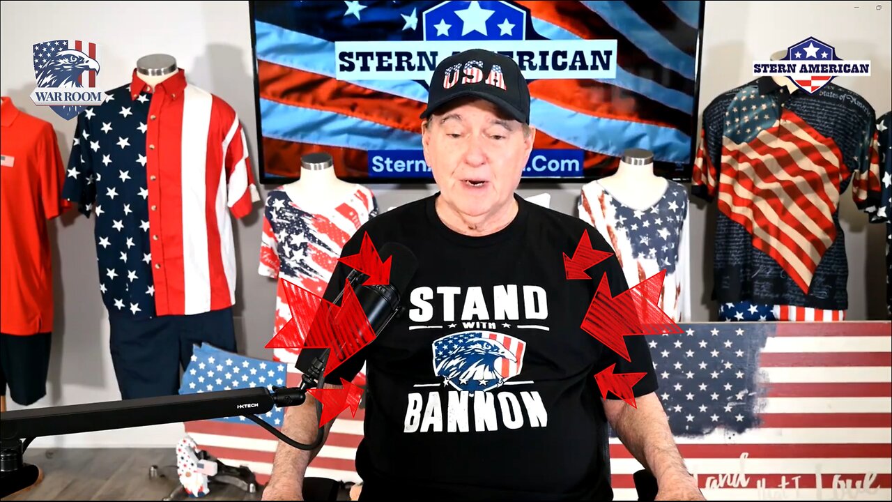 Stern American - Steve Stern Announces the Launch of the Stand with Bannon Shirt 7-1-2024 FULL CUT