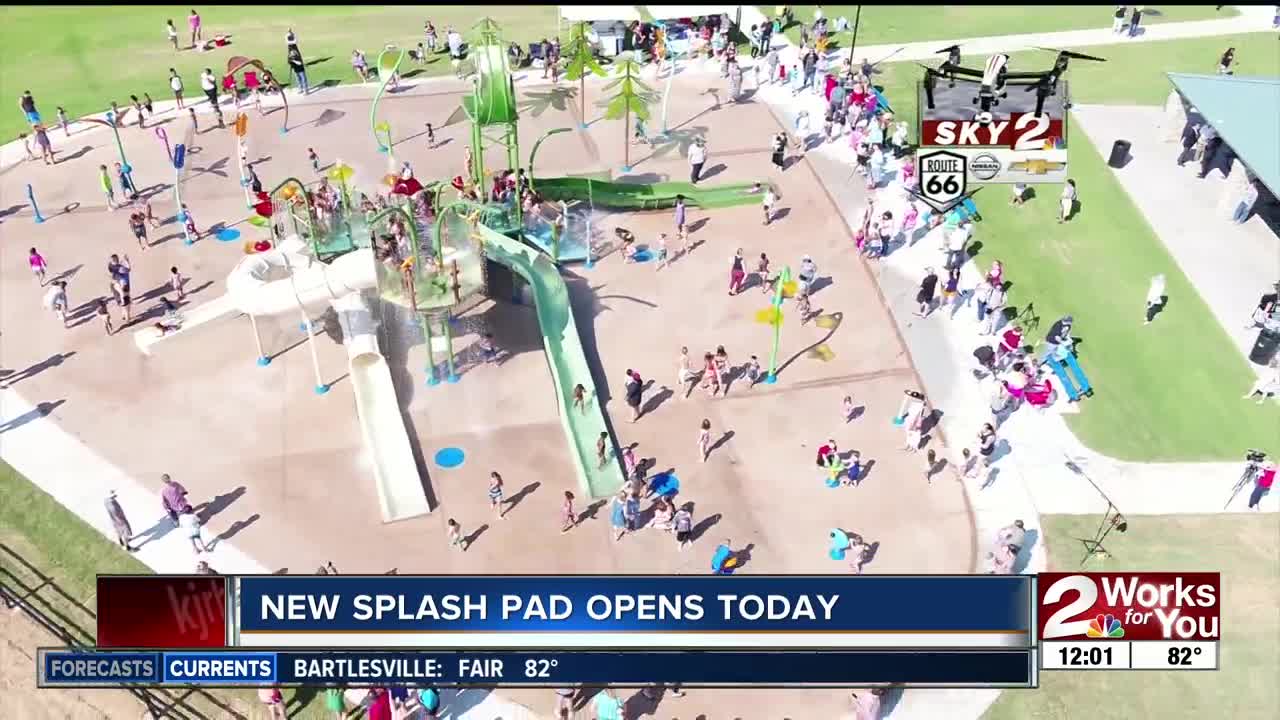 Splash park grand opening in tulsa county