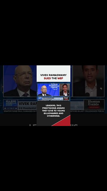 IS THE WEF BEHIND VIVEK RAMASWAMY'S CAMPAIGN?