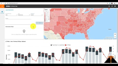 How To Find High Paying Freight With DAT HOT MARKET MAP by Trucking Inside Vlog 243