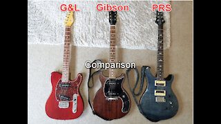 G&L vs Gibson vs PRS comparison