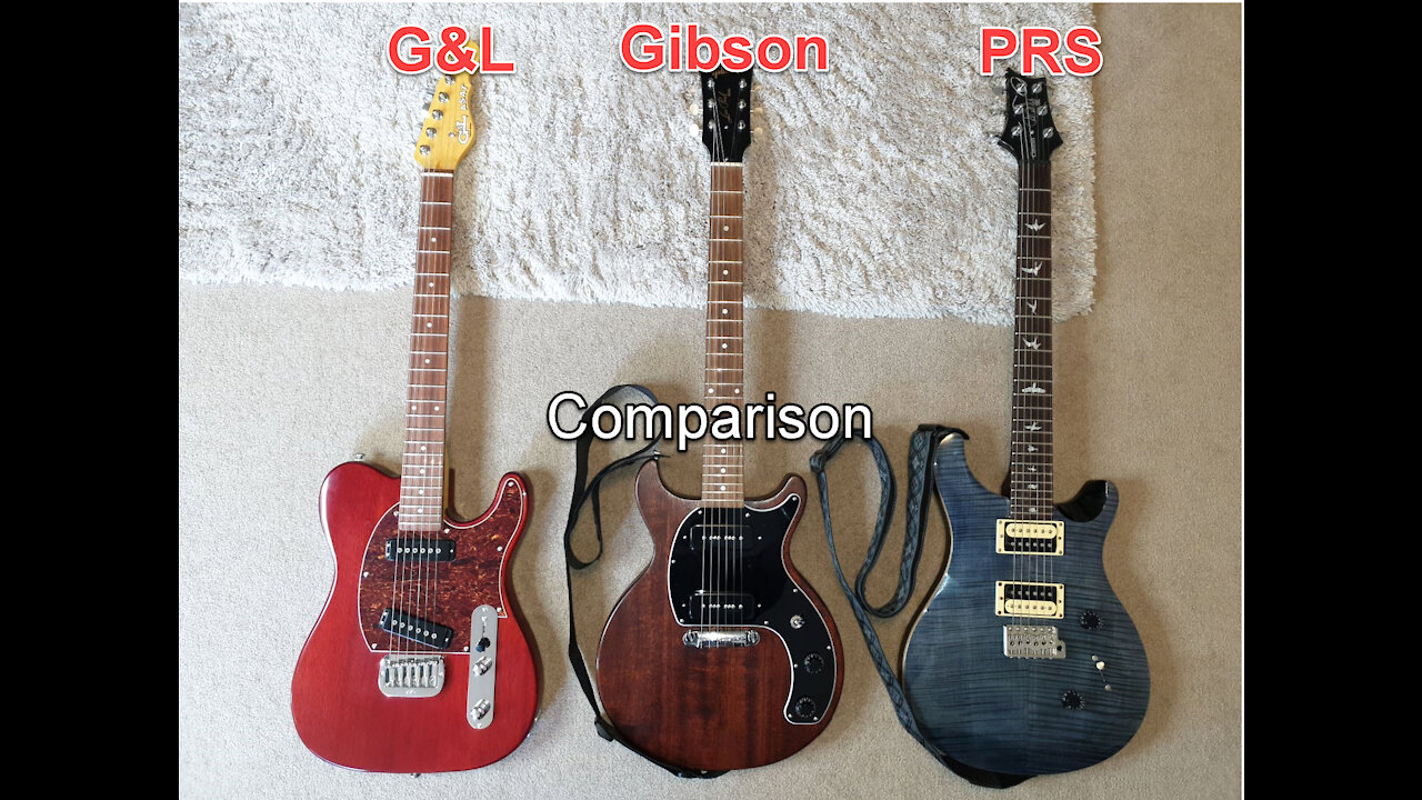 G&L vs Gibson vs PRS comparison