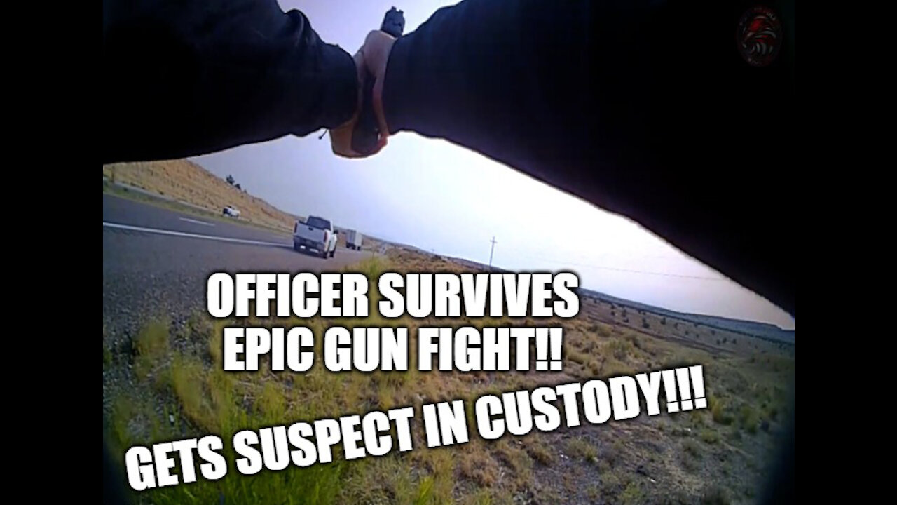 Full Lapel footage: Officer Gets Shot and Does Not Quit to Apprehend Suspect!!!