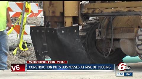 Some business owners along Madison Avenue in Greenwood say construction is putting the future at risk