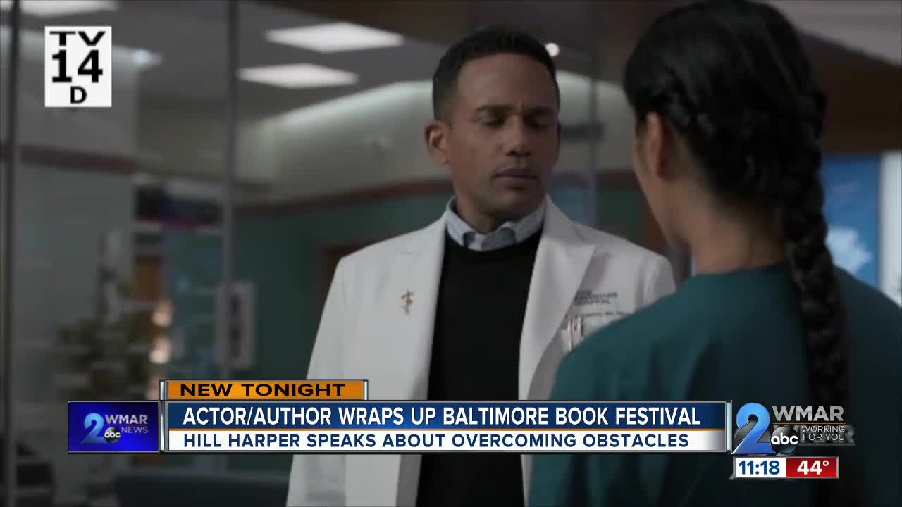 Actor, author Hill Harper wraps up the Baltimore Book Festival