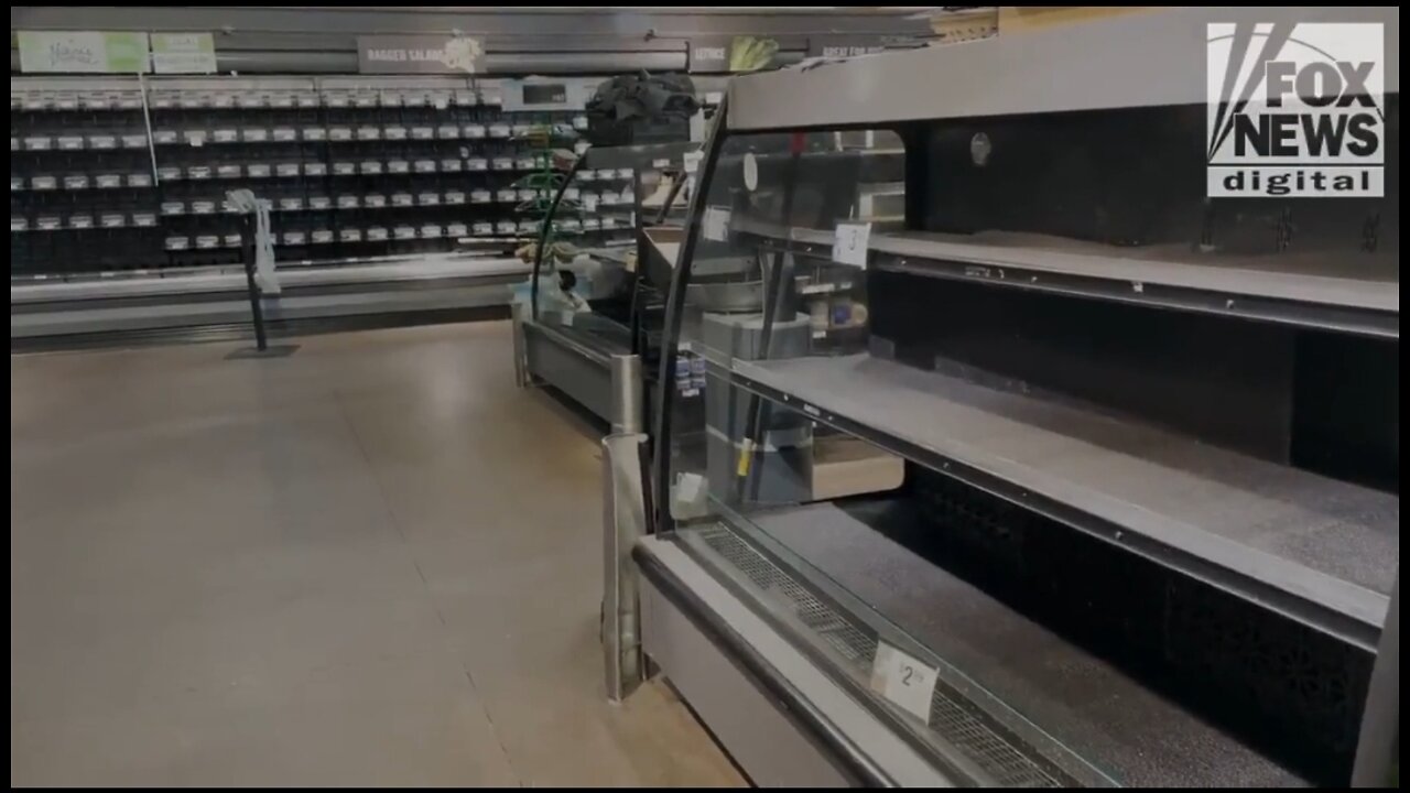 Shoppers Shocked By Grocery Store Empty Shelves