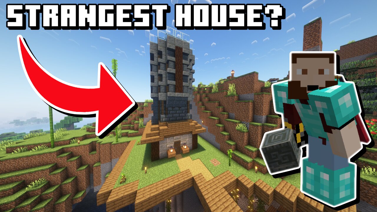 I Built The STRANGEST House In Minecraft! - Minecraft Survival 1.21