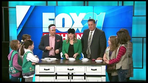 2022 Girl Scouts on Fox21 for Cookies