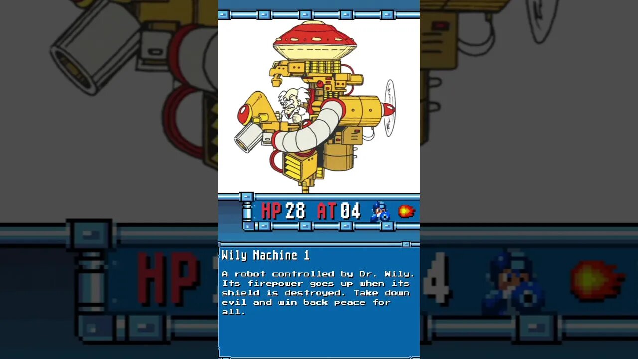 Megaman Database Lore: Wily Machine 1