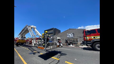 A fire broke at DAG Furniture wharehouse in Woodstock