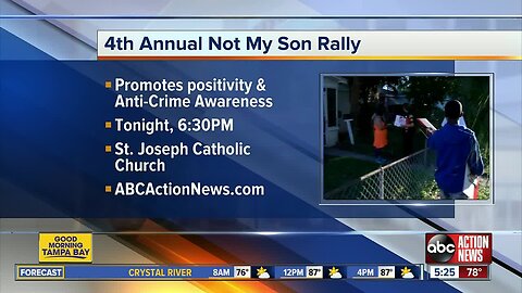 'Not My Son' rally looks to curb violence on St. Pete streets