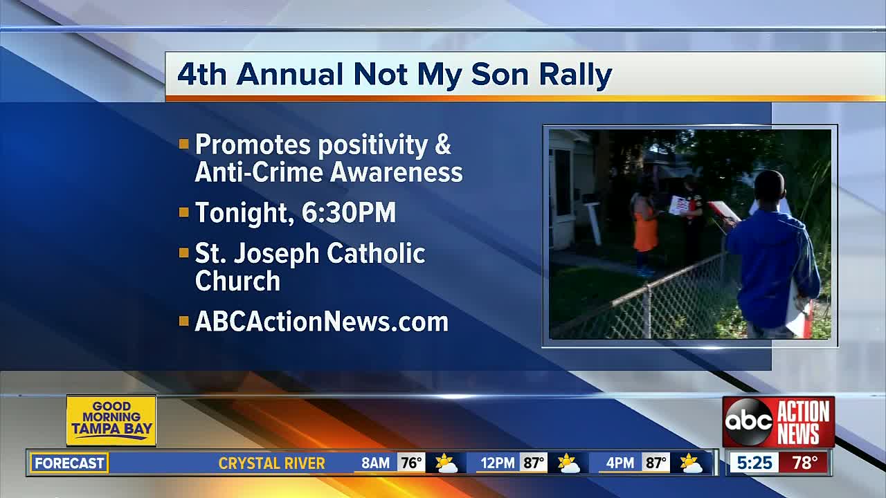 'Not My Son' rally looks to curb violence on St. Pete streets