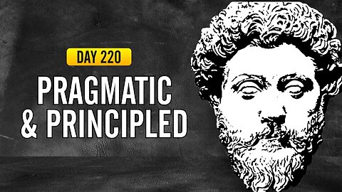 Pragmatic and Principled - DAY 220 - The Daily Stoic 365 Day Devotional