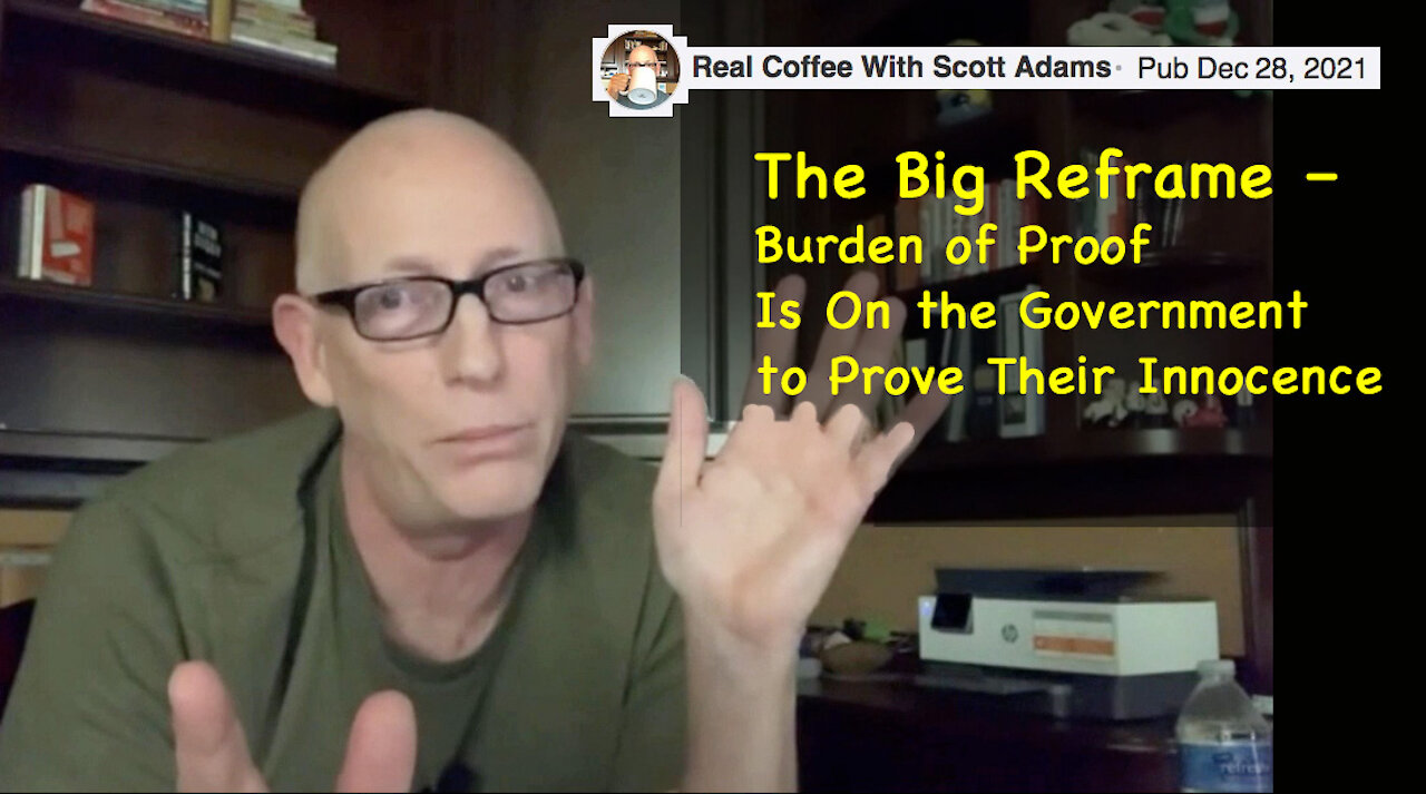 The Big Reframe – Burden of Proof Is On the Government to Prove Their Innocence