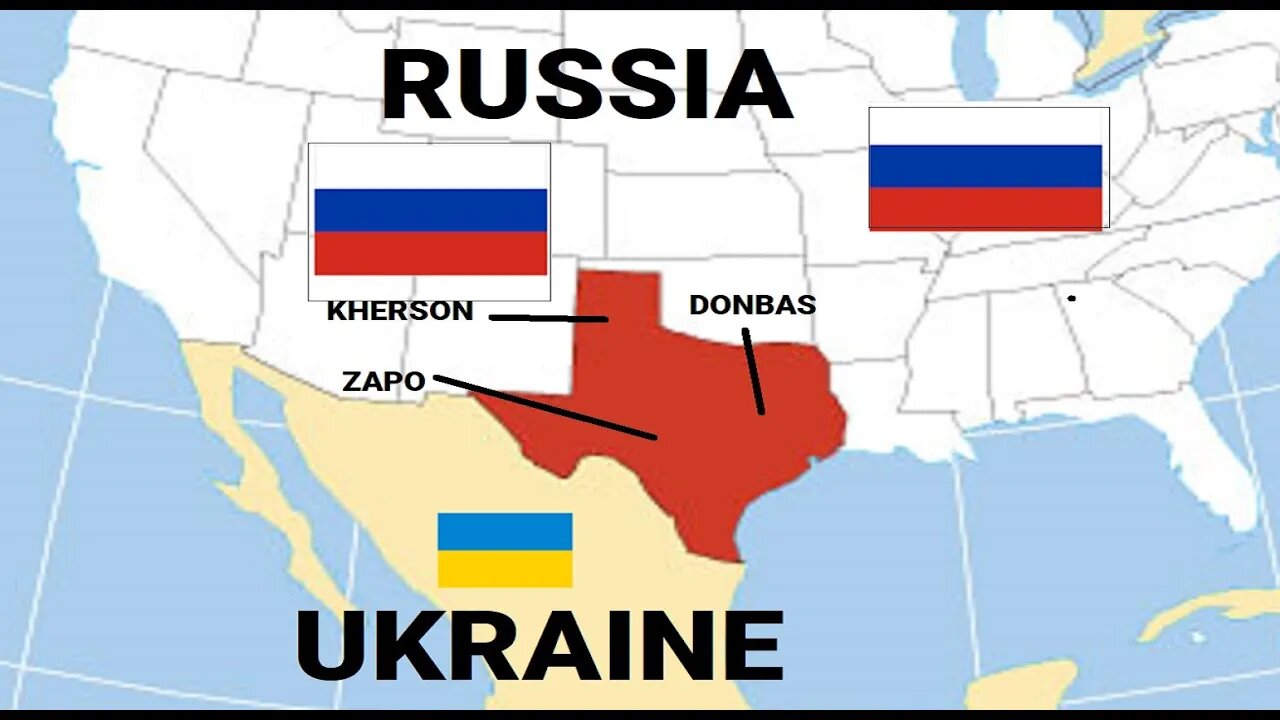 Should we force Texas to become Mexico again? Of course not. This map helps explain Russia/Ukraine