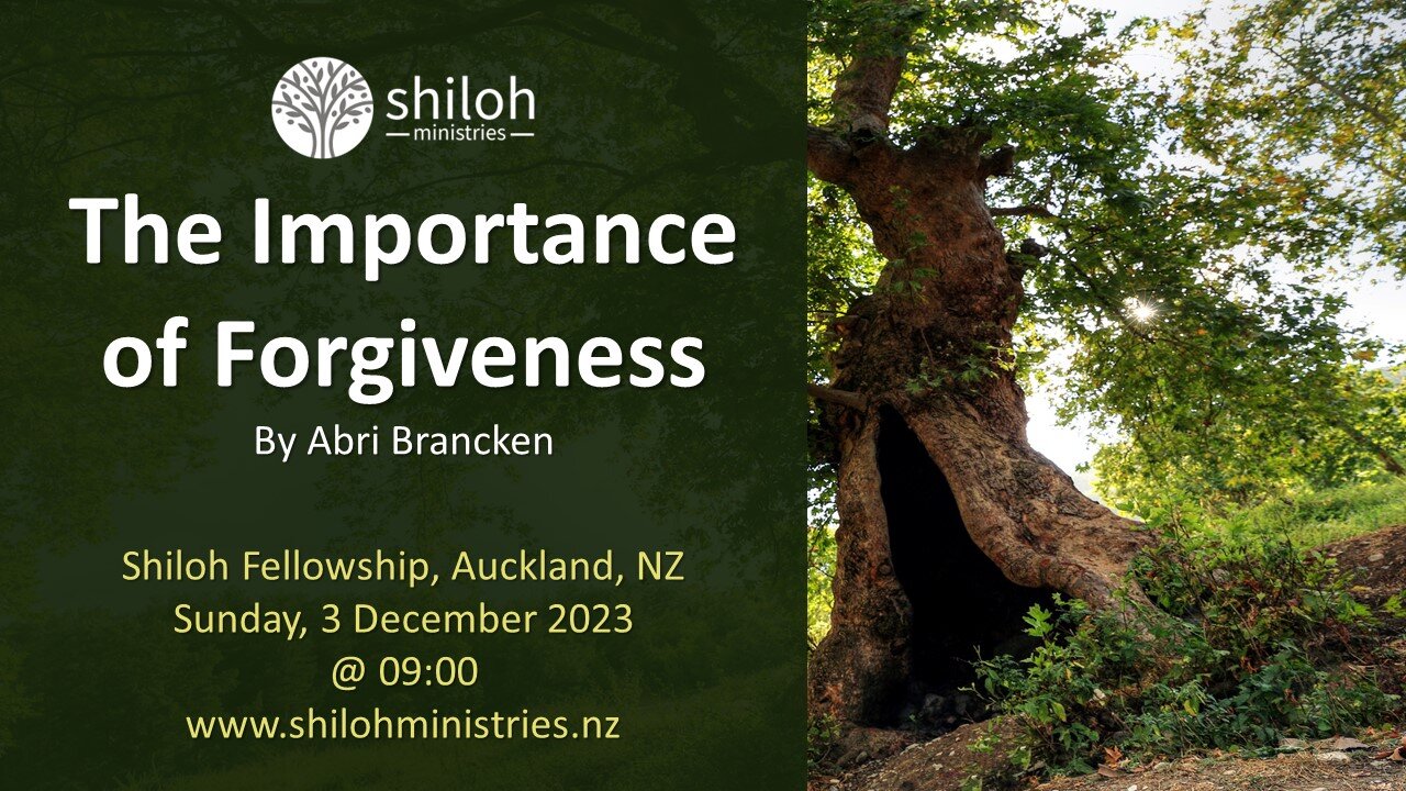 The importance of forgiveness by Abri Brancken