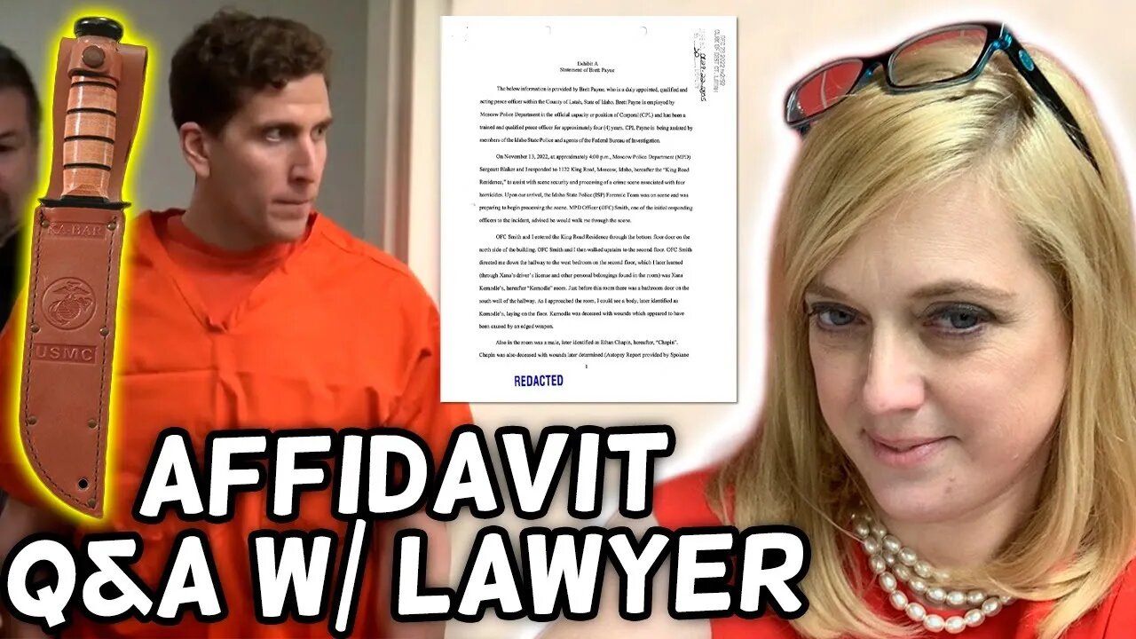 BRYAN Kohberger PROBABLE CAUSE AFFIDAVIT | ATTORNEY @TheMysteryMavenEsq Joins for Q/A