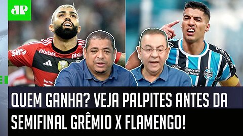 "PELO AMOR DE DEUS! É SÓ OLHAR, cara! Pra mim, o Flamengo contra o Grêmio vai..." JOGÃO GERA DEBATE!